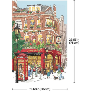 Puzzle 1000 pièces Café 50x75cm PT064 Welcome to Covent Garden Joypiece Rolife