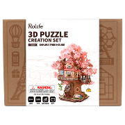 Kit Maquette 3D Puzzle Maison dans Cerisier Sakura 30x24x31 cm TGS04 Création Sakura Tree House Rolife