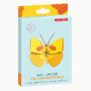 Insecte Papillon Yellow Butterfly en carton 14 cm Décoration 3D Studioroof