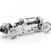 Maquette mécanique Métal Silver Bullet Voiture 15 cm 92 pièces Inox Ressort Time For Machine