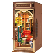 Kit Maquette Book Nook à fabriquer Librairie 18x10x24 cm TGB07 Serre-livres 3D miniature