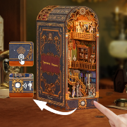 Kit Maquette Book Nook Musée Espace -temps 26.3x9.8x19 cm TQ133 Serre-livres Spacetime Museum Miniature 3D