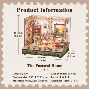 Kit Maquette Sonore La Maison Pastorale 18x14.5x15.4 cm TQ400 6 Effets sonores The Postoral Home Miniature 3D