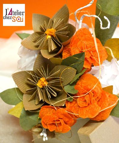 atelier creatif montauban fleur en papier composition florale